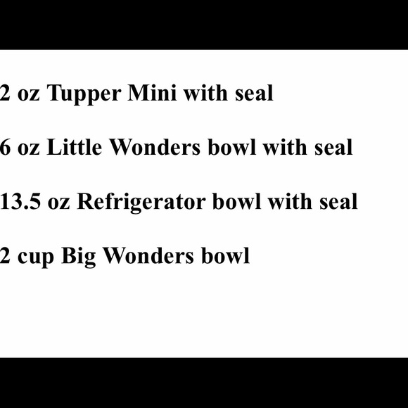 TUPPERWARE 4 PIECES SET - Picture 2 of 2